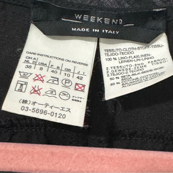 Weekend by Max Mara Minimalist Black Linen Balloon Hem Sleeveless Maxi Dress 8 - Picture 4 of 6